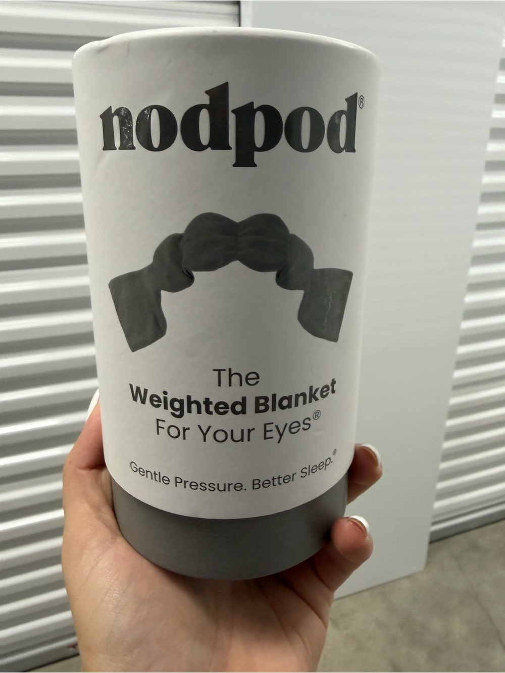 nodpod The Weighted Blanket For Your Eyes - White & Gray